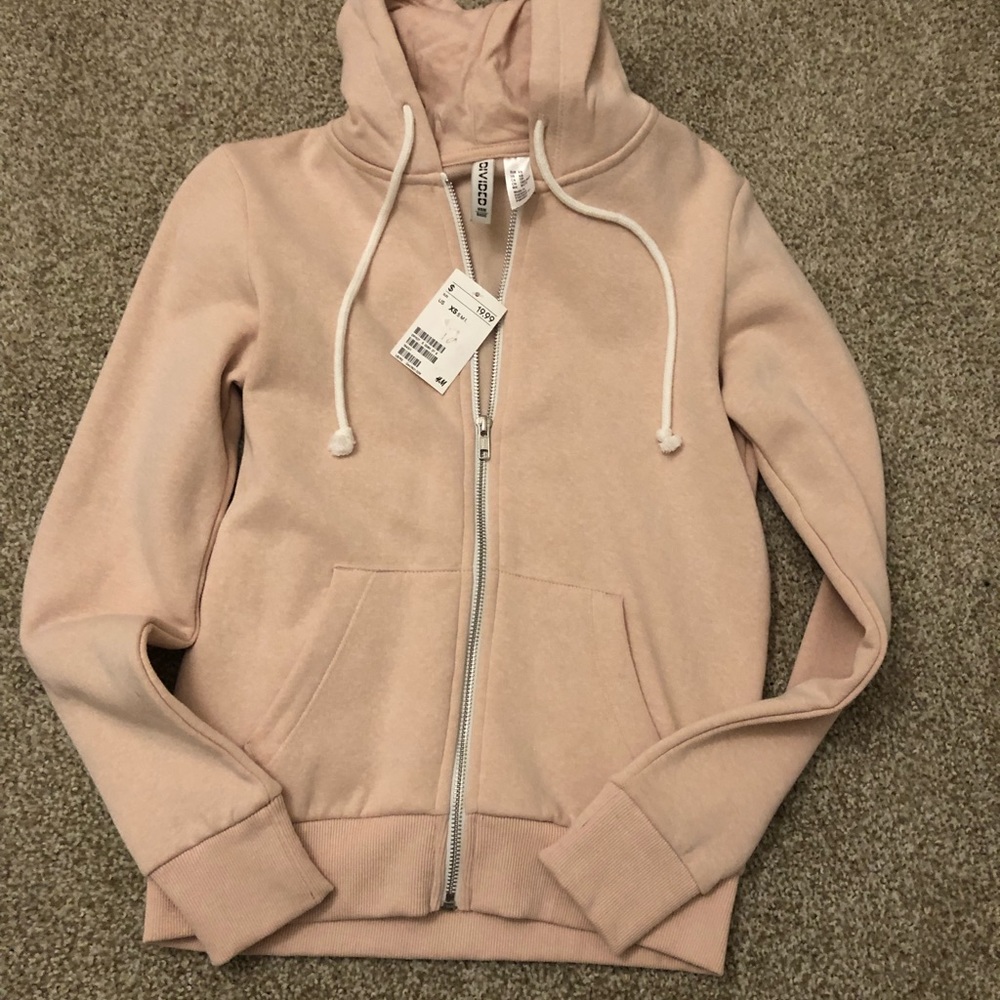 Salmon pink hoodie